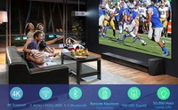 Nuevo Proyector Actualizado Android 9.0 X1 Pro Full HD 1080P 750ANSI Lúmenes WiFi 5G LCD LED con Enfoque Automático y Corrección Trapezoidal para Cine en Casa