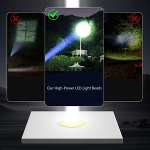 Lampe torche tactique LED USB rechargeable 30W XHP160, corps en aluminium haute puissance, portée 1000m, pour extérieur - Vente en gros - Product Image 5