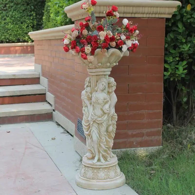 Heißer Verkauf großer Marmor Stein Blumentopf Urnen zum Verkauf hand geschnitzten Blumentopf