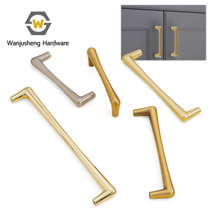 Pegangan Pintu Lemari Laci Kabinet Emas & Abu-abu Minimalis Modern Perlengkapan Perabot Gaya Nordik - Product Image 1