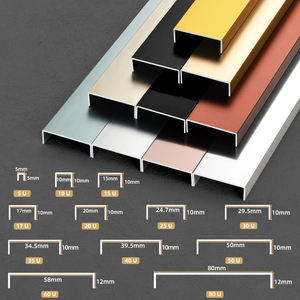 Garnitures dans les revêtements de sol Transition Bordure de porte Tapis <span class=keywords><strong>Plinthe</strong></span> Forme Seuil en aluminium Profilé métallique Réducteur de sol en aluminium - Product Image 3