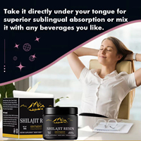 Gélules de Shilajit Pur en Gros OEM, 100% Naturel, Extraits en Gommes et Résine Liquide, Énergisant, 50g pour Adolescents