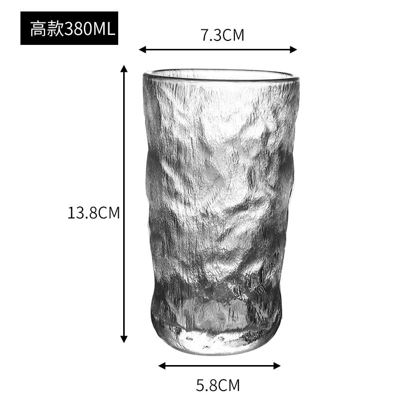 Japan style Old Fashioned Clear Whisky Glasses Cups Crystal Rock Glass Whiskey Cup