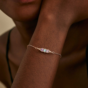 <span class=keywords><strong>Bracelet</strong></span> en zircon incrusté en forme de pois, design <span class=keywords><strong>personnalisé</strong></span> pour chaque mois de l'année, bijou fantaisie sur mesure pour femme - Product Image 1