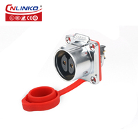 CNLINKO M24 IP68 étanche LP24 2 broches 35A connecteur de fil d'aviation prise et prise femelle mâle connecteurs électriques 30A