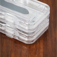 Boîtier à membrane de collection de montres de 30cm de long, boîte de voyage pour bijoux en plastique avec logo personnalisé