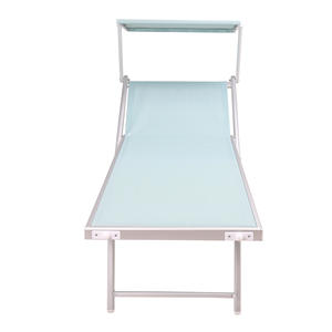 2026 Popular Chaise de playa portátil Sun Lounge cubierta reclinable silla plegable Silla de gravedad cero para sala de estar y uso de almacén - Product Image 3