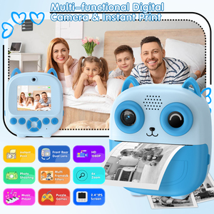 ของขวัญสำหรับเด็กกล้องของเล่น1080P HD ดิจิตอลขนาดเล็กพิมพ์ลายทันที - Product Image 4
