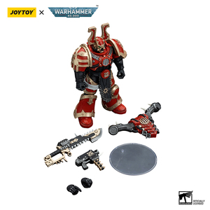 JOYTOY Warhammer40K World Eaters Khorne Berzerker1 <span class=keywords><strong>Figurine</strong></span> d'action à l'échelle 1/18 Modèle articulé <span class=keywords><strong>Figurine</strong></span> de collection Accessoires - Product Image 5
