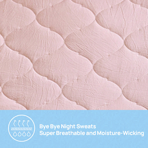 שמיכת מיקרופייבר ורודה, מוכנה לשימוש, עם גימור גלי, תפירת יהלומים, רכה במיוחד, קלה לטיפול, סט שמיכה קל משקל - Product Image 5