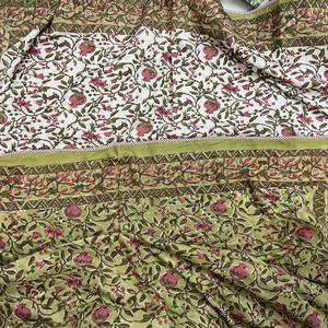 Housse de lit en coton 100% imprimé à la main, réversible, moderne, lavable, motif floral de Jaipur - Product Image 5