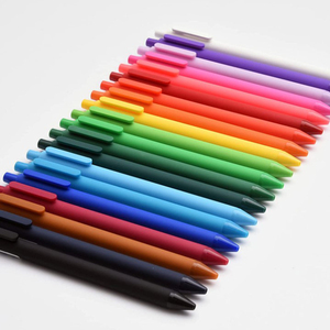 Los Mejores Bolígrafos Retráctiles de Plástico Baratos al por Mayor con Revestimiento de Goma Multicolor y Logotipo Personalizado Impreso OEM para Papelería - Product Image 5