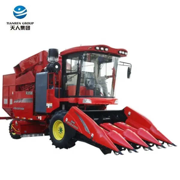 مورد مصنع Tianren آلة ذاتية الدفع 3- 8 صفوف حصادة الذرة يمكن الاختيار