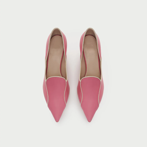 Scarpe <span class=keywords><strong>Eleganti</strong></span> da Donna in Vera Pelle Fatte a Mano, Slip-On con Tacco Basso e Punta Affusolata, Comfort e Ammortizzazione, Tendenza Moda Estiva - Product Image 5