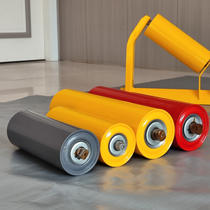 مصنع صيني ، بكرات حزام ناقل من الفولاذ الكربوني 3 صفوف من الفولاذ ، حالة جديدة - Product Image 4