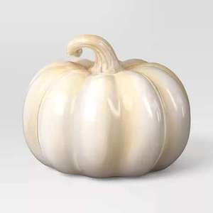 Citrouille en porcelaine céramique moderne blanche ornements de maison cadeaux d'Halloween citrouille à vendre - Product Image 2