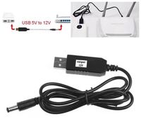 Câble d'alimentation USB 12V 5V 12V 1.5A 2A Convertisseur DC-DC Chargeur PVC Câble USB 5V 12V pour utilisation industrielle (ordinateur, ventilateur, routeur Wifi)
