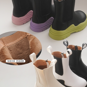 Autumn and Winter High Quality New Fashion Girls Short <b>Ankle</b> <b>Boots</b> Kids Rubber <b>Boots</b> Kids Boy Leather <b>Boots</b> - Product Image 4