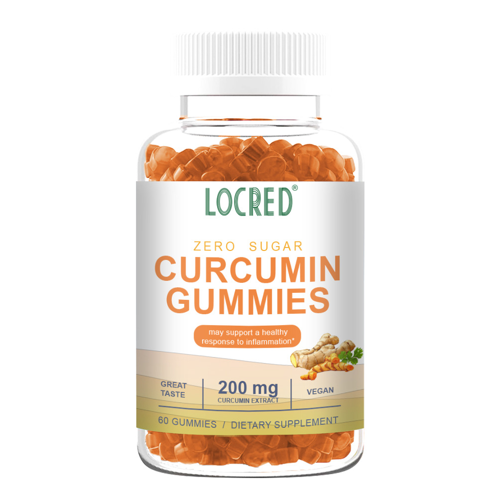 Wholesale Curcumin Gummies Curcumin Extract 200mg Great Taste Easliy Absorbed Dairy & Gluten Free No Artificial Color or Flavor