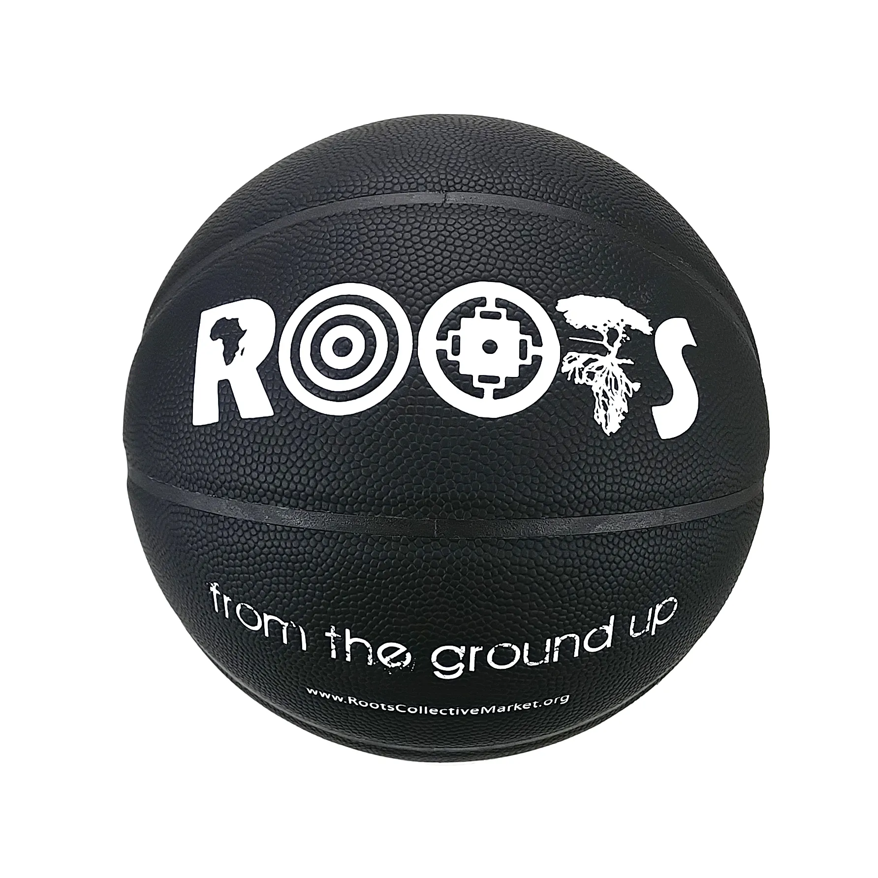 customized all black basketball regular Composite leather basketball in size 7 for training