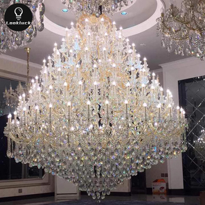 Lampadario floreale di cristallo moderno di lusso nuovo Design personalizzato per soggiorno Villa Hotel lampadari luci a sospensione - Product Image 6