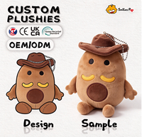 Produit très demandé : Personnalisé Mr. Porte-clés Mascotte Pomme de Terre en Peluche, Certifié CE, Tissu Recyclé, Ultra Doux et Moelleux, Cadeaux pour Événements