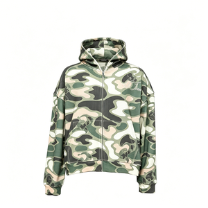 Sweat-shirts à capuche camouflage pour hommes, imprimés DTG personnalisés, style streetwear hip-hop - Product Image 1