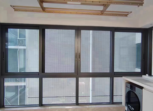 Hợp kim nhôm hiện đại Ba-theo dõi 110 bị hỏng cầu trượt cửa sổ bụi côn trùng bằng chứng lưới tốt màn hình chặt chẽ phù hợp khung - Product Image 4