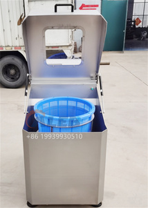 Déshydrateur centrifuge <span class=keywords><strong>à</strong></span> légumes <span class=keywords><strong>à</strong></span> fréquence variable en acier inoxydable, <span class=keywords><strong>essoreuse</strong></span> <span class=keywords><strong>à</strong></span> <span class=keywords><strong>salade</strong></span> pour cantine - Product Image 4
