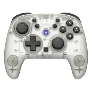 Manette de jeu SWITCH 2 Horipad Turbo sans fil Frost White Ice Clear 1200906 - Product Image 1