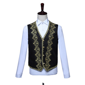 Conjunto de 3 Piezas, Disfraz de Príncipe Real Victoriano Steampunk, Chaqueta, Chaleco y Pantalones de Estilo Barroco Vintage, Traje de Novio para Hombre Adulto - Product Image 5