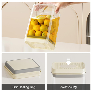 2025 bán như bánh nóng <span class=keywords><strong>New</strong></span> 7 cái Stackable kín nhà bếp thực phẩm lưu trữ container với Pop Top có nắp đậy cho ngũ cốc kẹo - Product Image 5