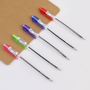 Wholesale 2025 Simple Press Advertising Plastic Ballpoint <b>Pen</b> Customized Logo Novelty Office Stationery 0.5mm 0.7mm 1.0mm Gifts - Product Image 3