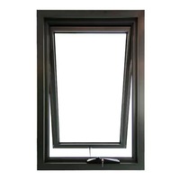 Fenêtre à persiennes pliantes manuelles en alliage d'aluminium à double vitrage, moderne, avec pare-soleil extérieur et verre intérieur pour la protection de l'intimité, pour cuisine