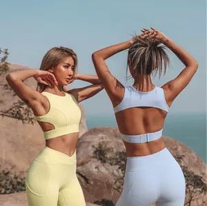 Fitness completo ajustável Banda Mulher Underwear Yoga Roupas Modest Workout Set