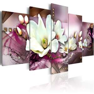 Cadre 5 Panneaux Magnolia Floral <span class=keywords><strong>Orchidée</strong></span> Fleur Posters Photos Home Decor peinture murale décorative toile art mural imprime - Product Image 3