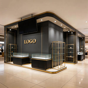 Vitrine d'exposition de bijoux avec éclairage LED LUX, idées de design d'intérieur pour comptoir et boutique de bijouterie - Product Image 2