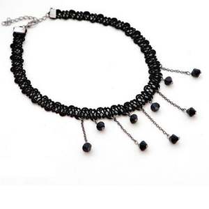 Collar Gótico Elástico de Encaje Negro Retro Estilo Henna Boho para Venta al por Mayor - Product Image 3