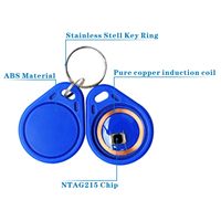 Étiquettes NFC Ntag215 NFC Keytags Coloré NFC Réinscriptible NFC 215 Tag NFC Carte de Visite Programmable NFC Tag 504 Octets Porte-clés