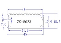 Boîtier de jonction pour routeur WiFi ZhengSheng ZS-8023 60*45*19mm en alliage d'aluminium avec revêtement en poudre, protection IP54, léger