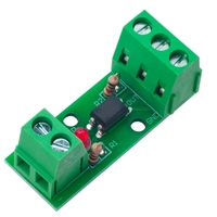 Módulo de aislamiento optoacoplador de 1 canal, soporte de riel fotoeléctrico, placa de Motor de accionamiento PLC, PC817, EL817, 3V-5V, 12V, 24V