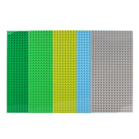 Blocs de construction classiques plaque de Base 16*32 gros blocs points 51*25.5cm coin arrondi plaques de base accessoire Kit de Construction pour les enfants