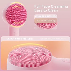Custom Logo Magnetic Charging Electric Facial <b>Scrub</b> Exfoliating Pore Cleaner Hot Cleansing <b>Brush</b> Whitening Eyes Silicone Face - Product Image 6