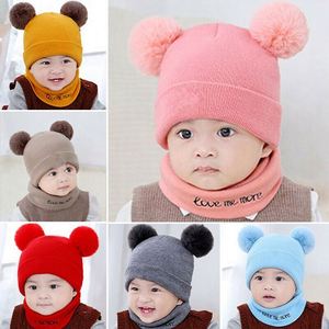K031 Bonnet et Écharpe Rayés Solides pour Enfants Unisexe Hiver Chaud Bonnet Enfant 100% Polyester Usa Mairun - Product Image 4