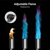 Briquet de cuisine au propane portable, coupe-vent et puissant, torche extérieure, brûleur réglable pour grillades, cuisson, steak, barbecue, camping