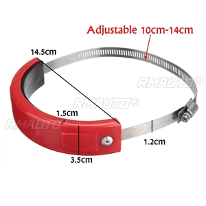 Universal <b>Motorcycle</b> <b>Exhaust</b> Silencer Tube Heat Shield Protector Protection Cover 100mm-160mm Adjustable For Off-road <b>Motorcycle</b> - Product Image 6
