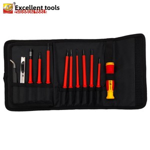 Jeu de tournevis isolés en acier au chrome-vanadium Cr_V 124-en-1 pour la démontage et l'entretien des ordinateurs domestiques et des téléphones mobiles - Product Image 4