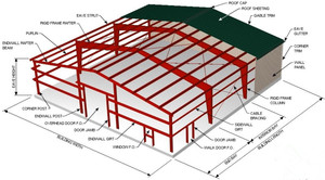 Kits de construction de <span class=keywords><strong>garage</strong></span> préfabriqués en acier <span class=keywords><strong>avec</strong></span> conception à assemblage rapide pour hangar de <span class=keywords><strong>garage</strong></span> en métal - Product Image 5