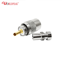 Connecteur coaxial RF PL259 mâle à visser, double usage, pour câbles coaxiaux RG58, RG213, RG142, LMR400, fiche UHF, antenne radio CB