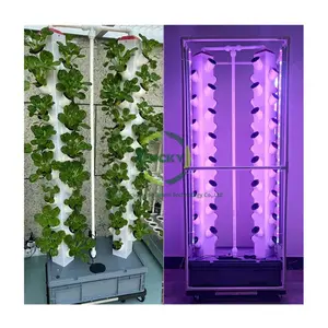 Tarımsal seralar dikey tarım aeroponics sistemi hydroponic büyümek kule bahçe dikey topraksız sistem